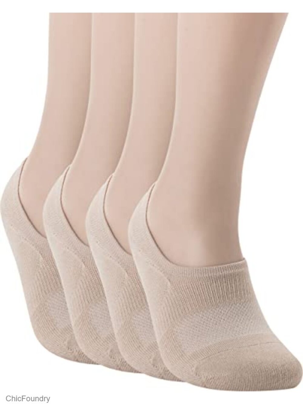 Wide Toe Box No Show Socks Bunion Relief Cotton Cushion Liner Socks
